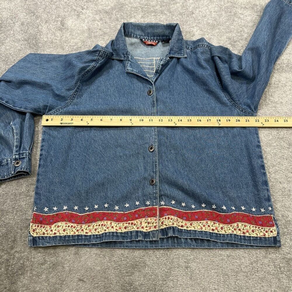 Vintage Agapo Embroidered Patchwork American Flag… - image 8